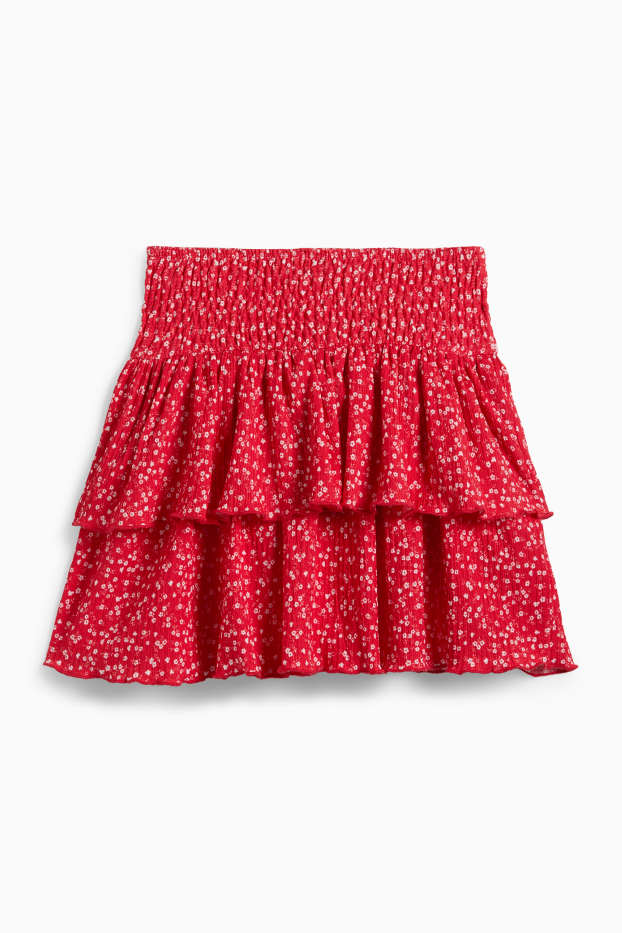 Bambine - Gonna - a fiori - rosso