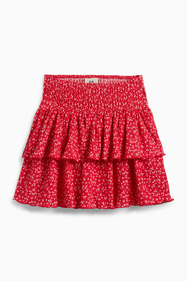 Bambine - Gonna - a fiori - rosso