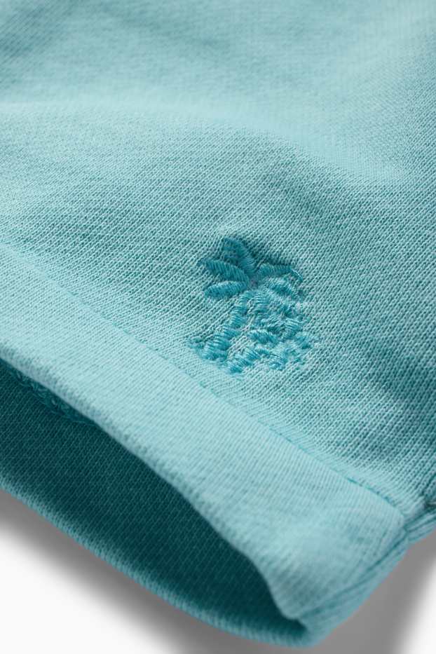 Bărbați - Pantaloni scurți de trening - turcoaz