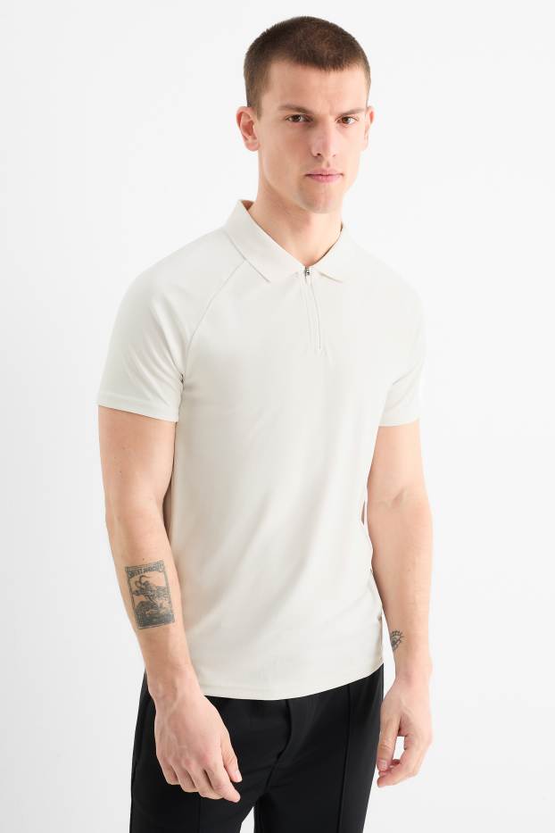 Home - Polo tècnic - blanc trencat