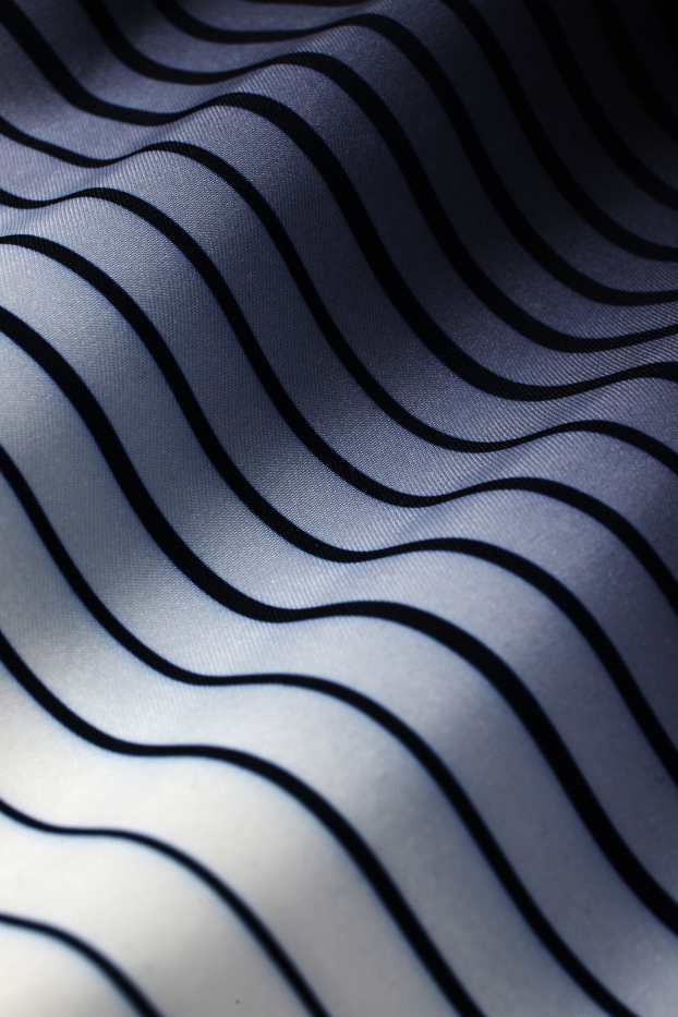 Hommes - Short de bain - à rayures - bleu foncé