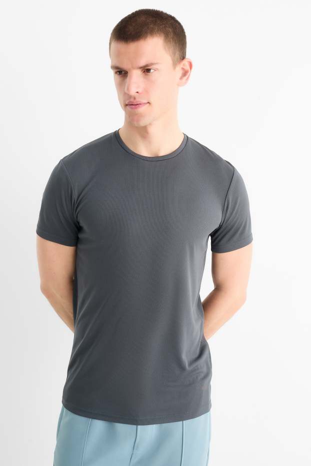 Home - Samarreta de màniga curta tècnica - regular fit - gris fosc