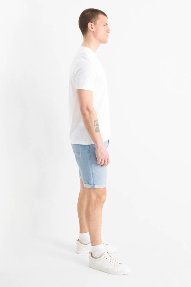 Herren - Jeans-Shorts - Flex Jog Denim - helljeansblau