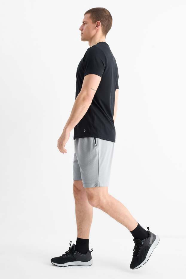 Herren - Funktions-Shorts - strukturiert - hellgrau