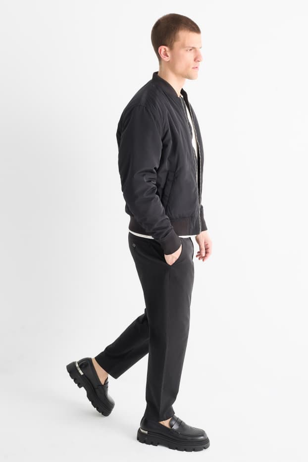 Hommes - Chino - tapered fit - noir