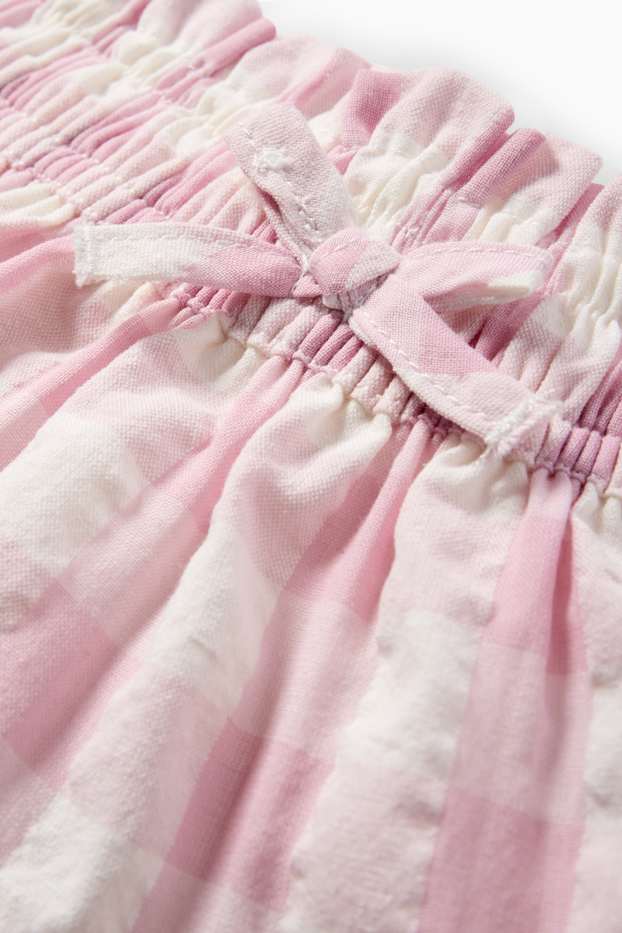 Enfants filles - Jupe - à carreaux - rose