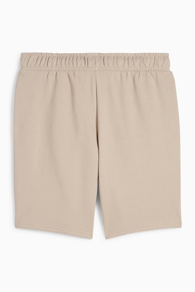 Men - Sweat shorts - light beige
