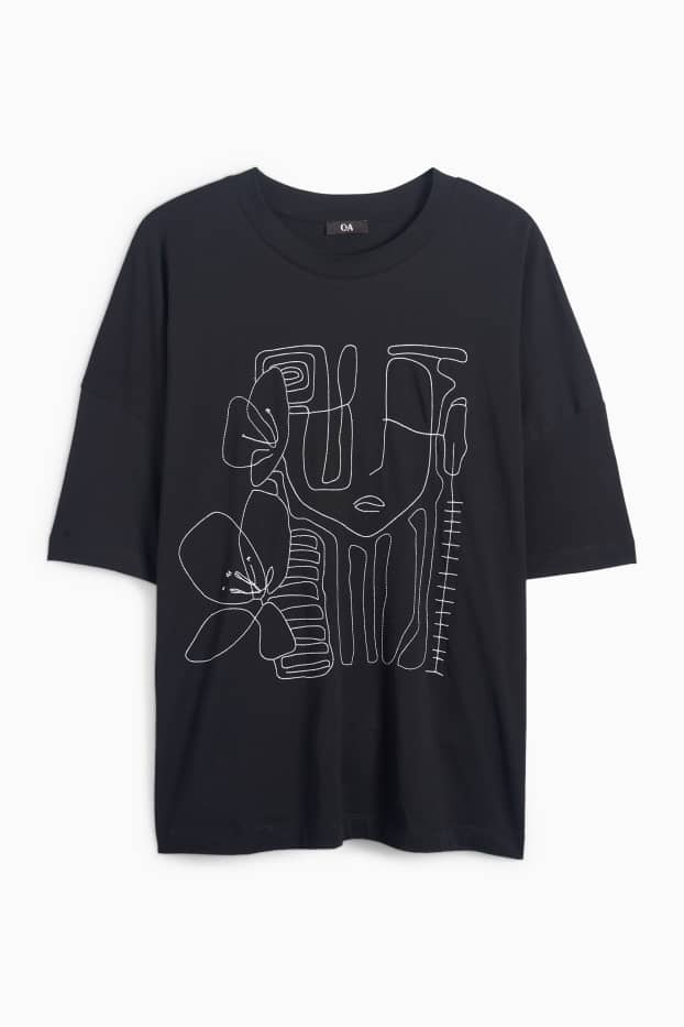 Donna - T-shirt - regular fit - nero