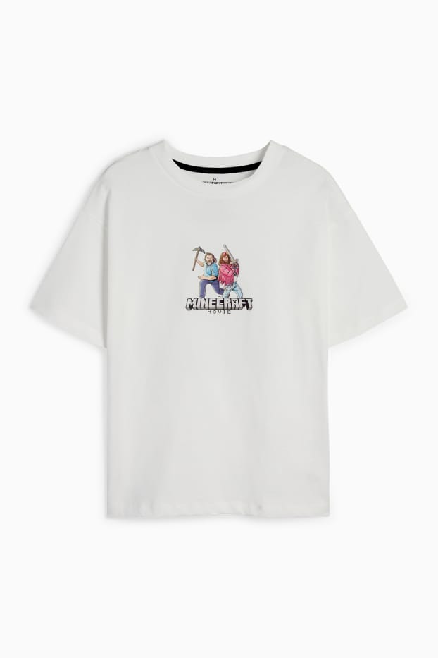 Kinder Mädchen - Minecraft - Kurzarmshirt - weiß