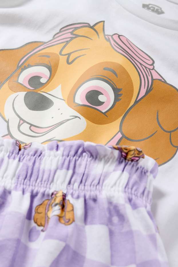 Děti - dívky - Tlapková patrola - Skye - letní pyžamo - 2dílné - krémově bílá