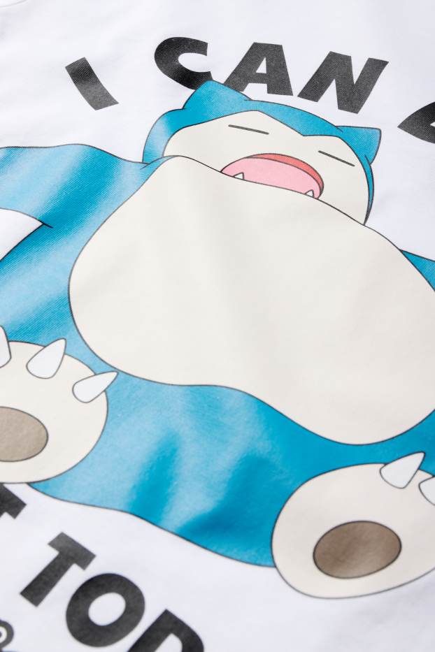 Kinder Buben - Pokémon - Kurzarmshirt - weiß