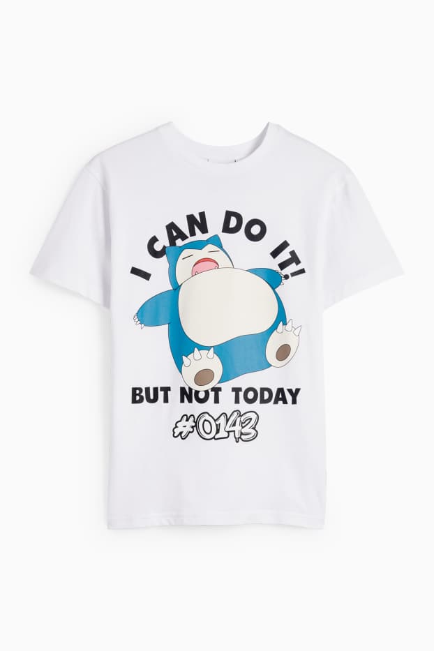 Kinder Buben - Pokémon - Kurzarmshirt - weiß