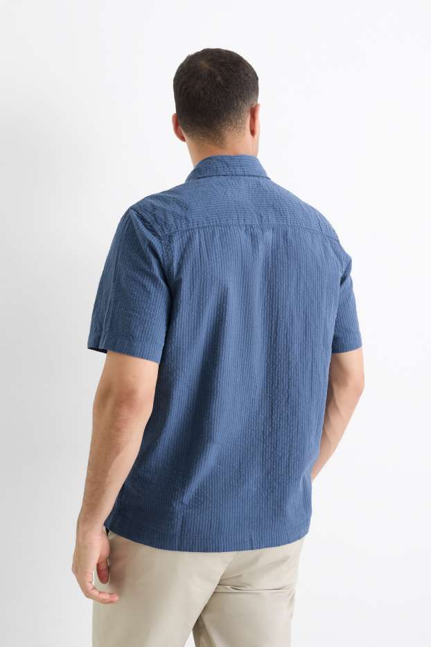 Hombre - Camisa - relaxed fit - Kent - azul oscuro