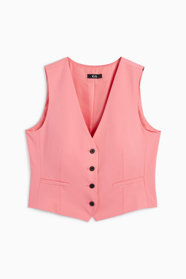 Donna - Gilet business - regular fit - rosa melange