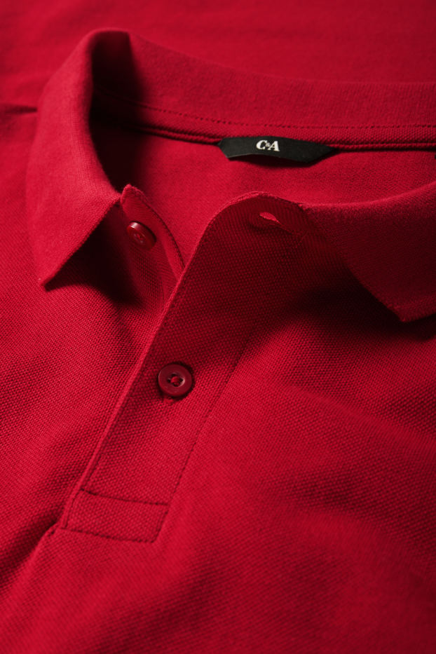 Uomo - Polo - rosso scuro
