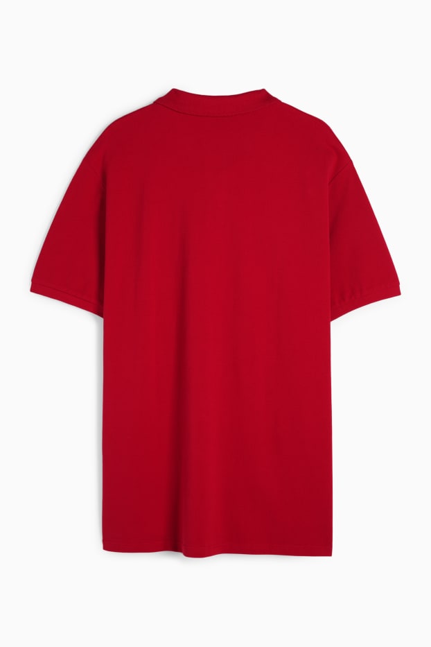 Uomo - Polo - rosso scuro