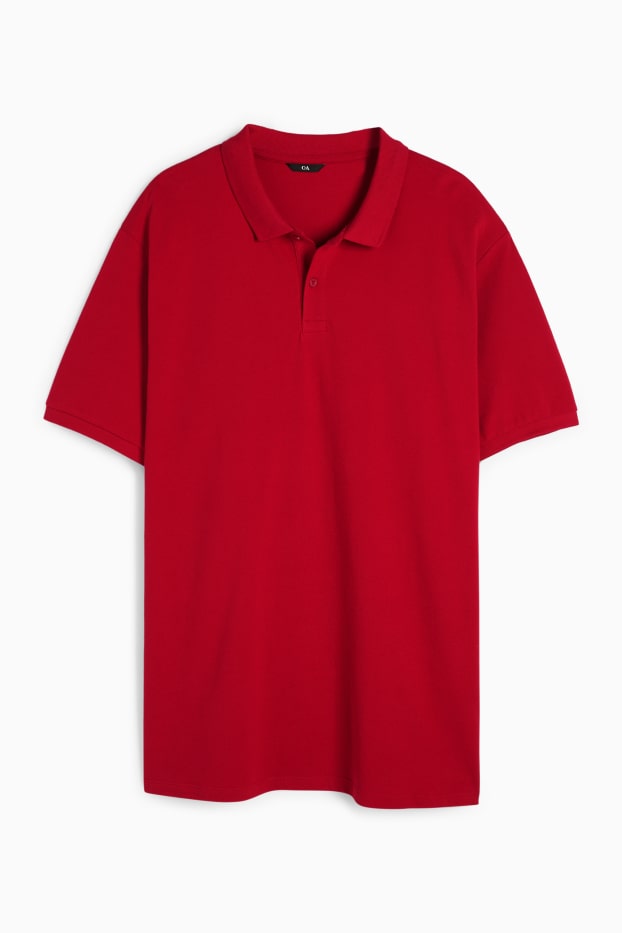 Uomo - Polo - rosso scuro