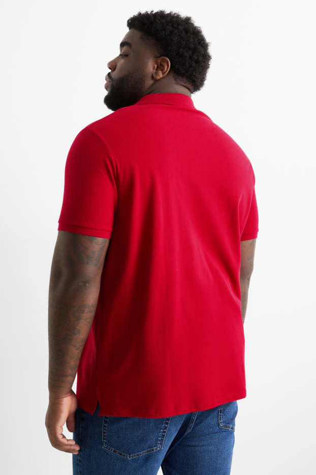 Uomo - Polo - rosso scuro