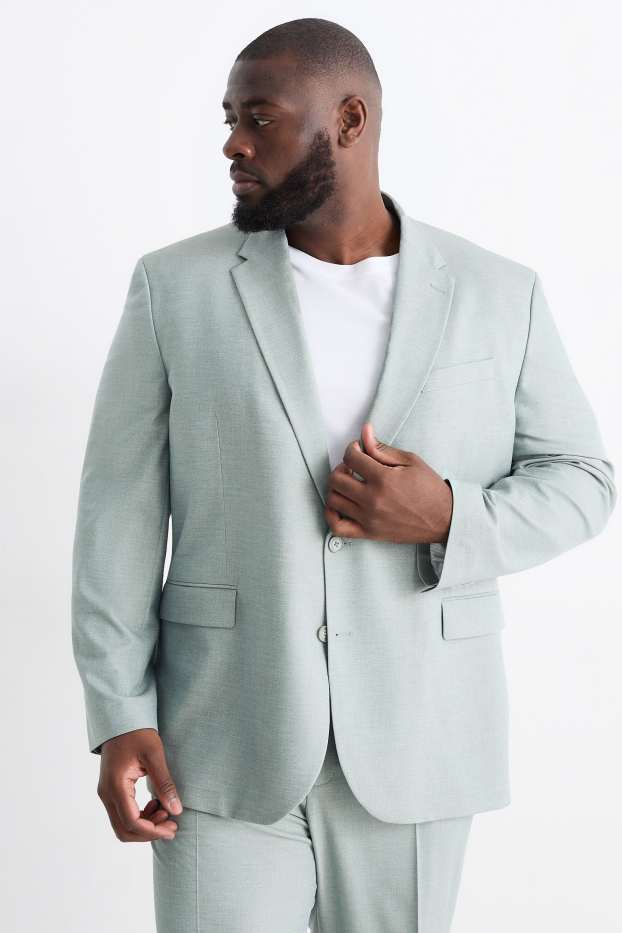 Herren - Baukasten-Sakko - Regular Fit - Stretch - mintgrün