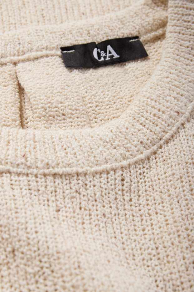 Femmes - Haut en maille - beige clair