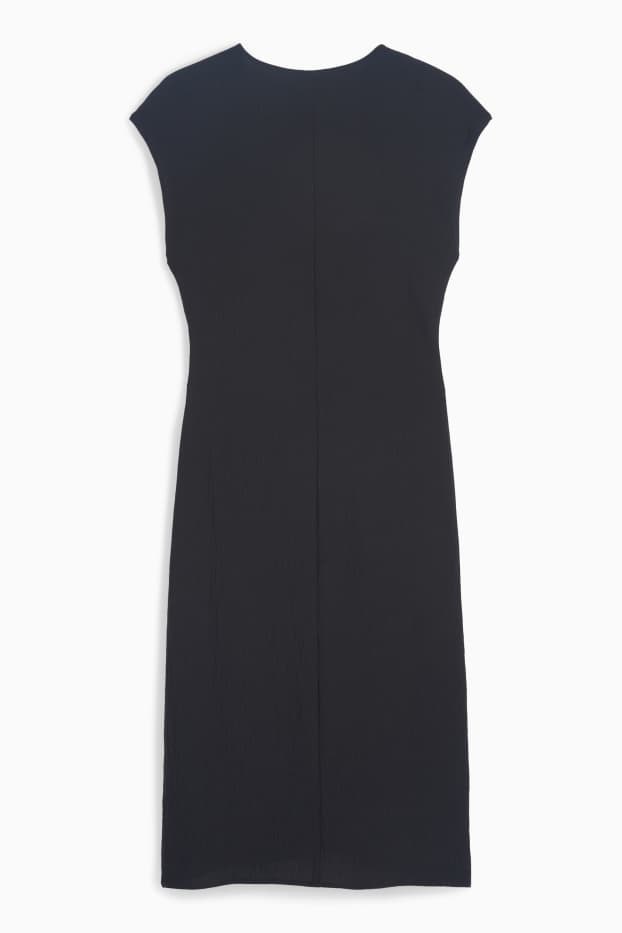 Donna - Vestito aderente con scollo a V - nero