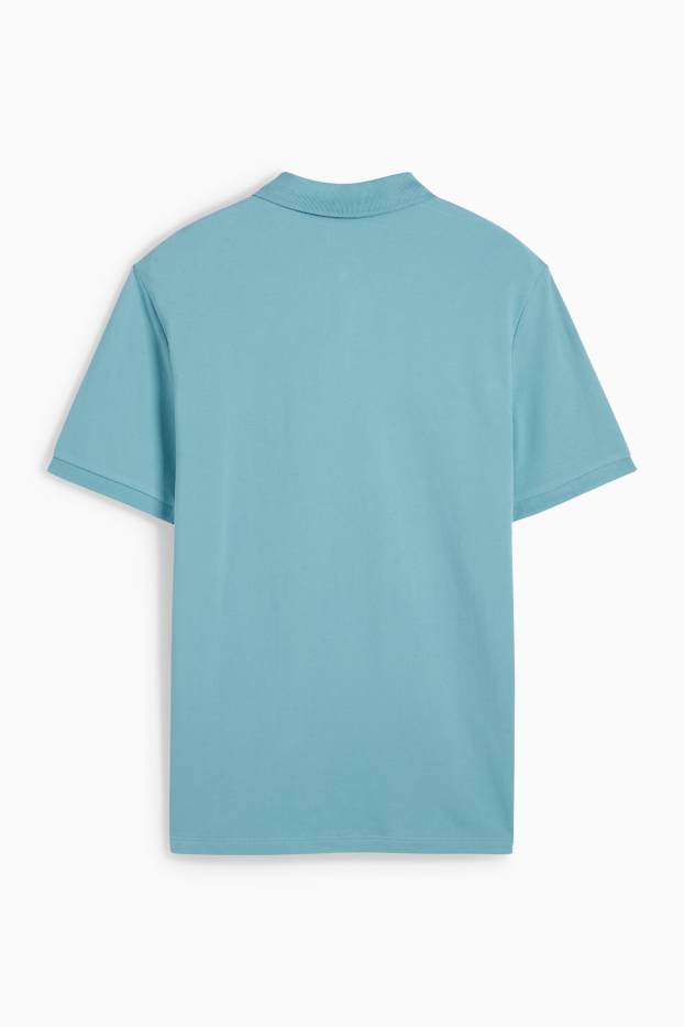 Herren - Poloshirt - türkis