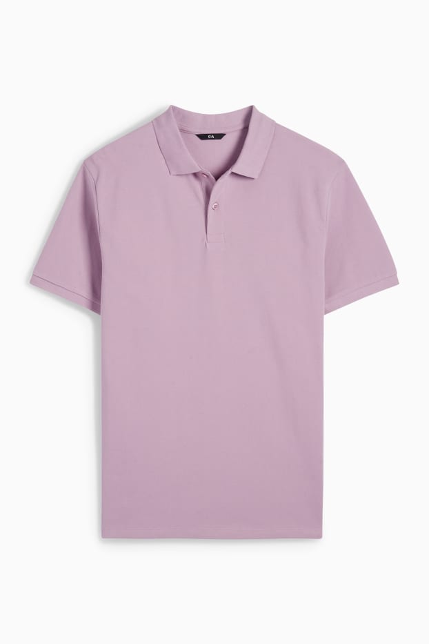 Herren - Poloshirt - hellviolett