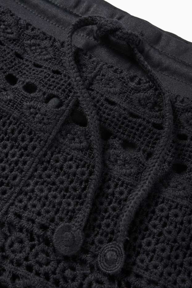 Damen - Shorts - Mid Waist - schwarz