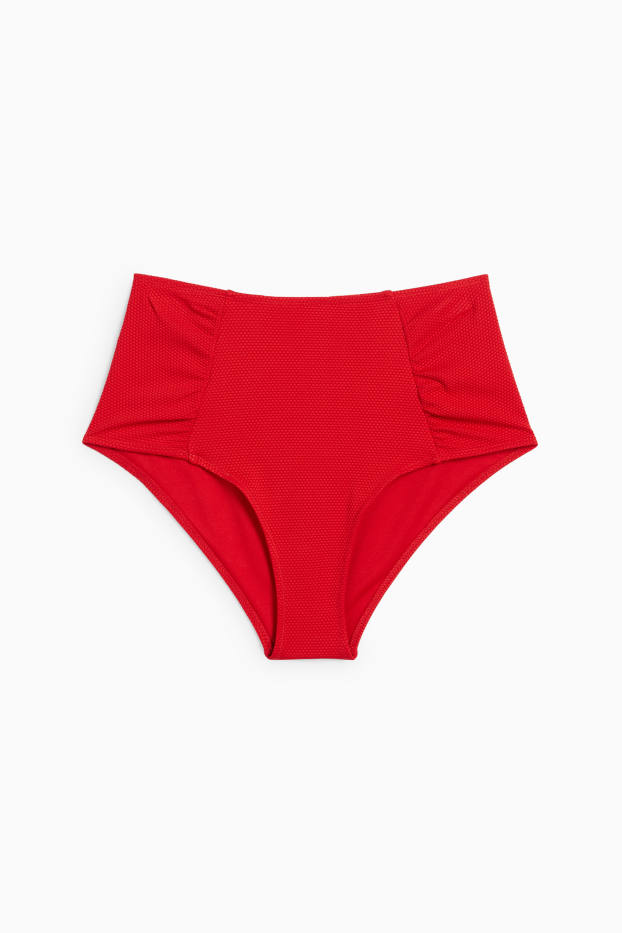 Damen - Bikini-Hose - High Waist - LYCRA® XTRA LIFE™ - rot