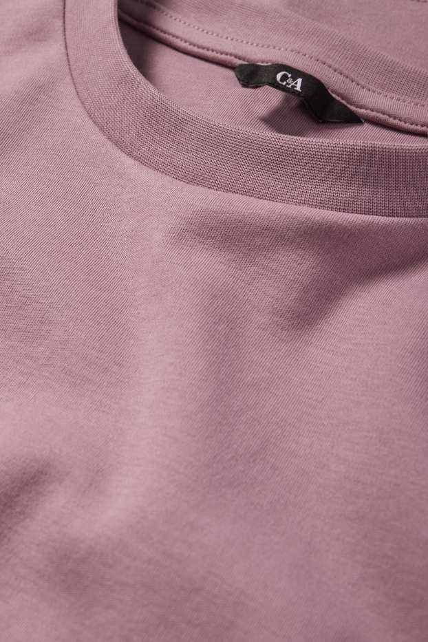 Pánské - Tričko - regular fit - světle fialová