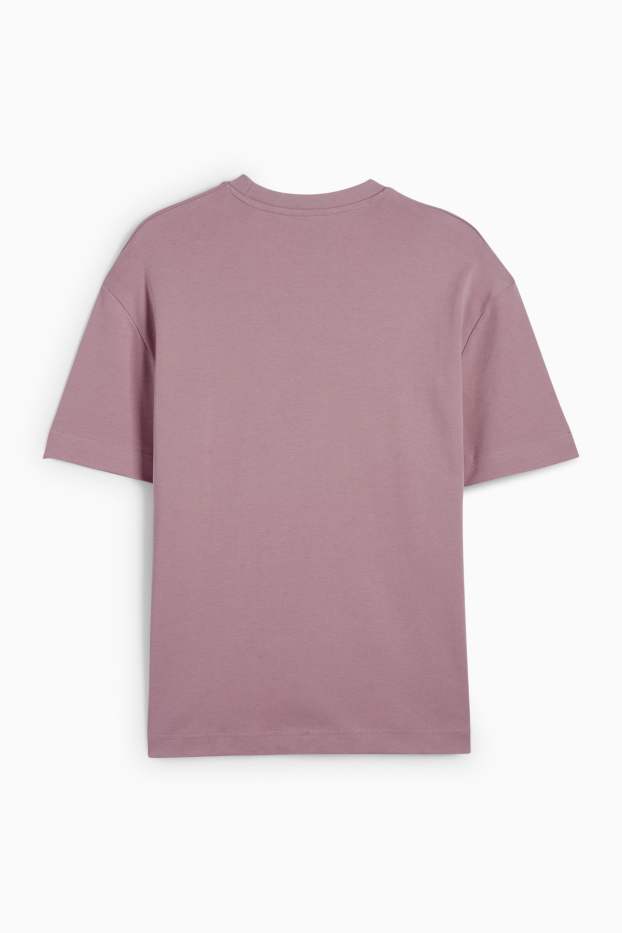 Pánské - Tričko - regular fit - světle fialová