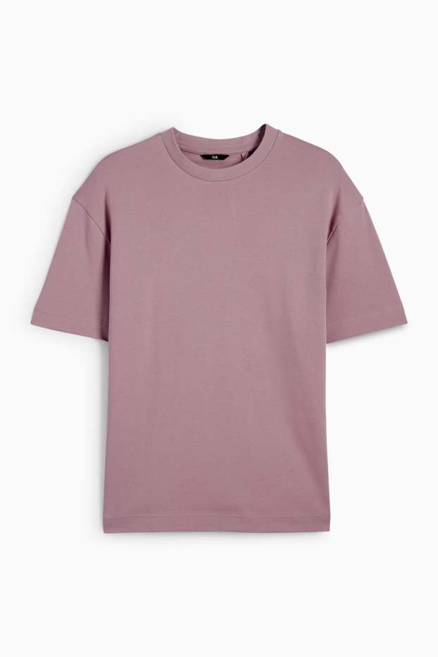 Pánské - Tričko - regular fit - světle fialová