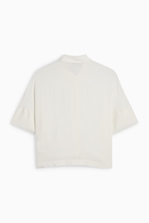 Donna - Blusa - bianco crema