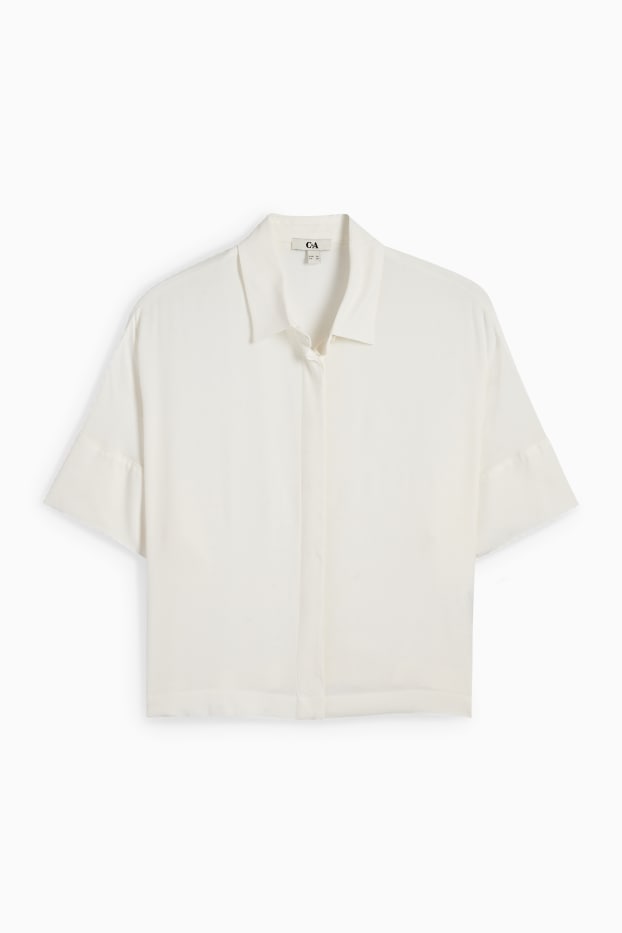 Donna - Blusa - bianco crema