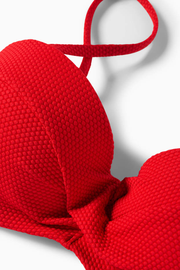 Damen - Bikini-Top - Bandeau - wattiert - LYCRA® XTRA LIFE™ - rot