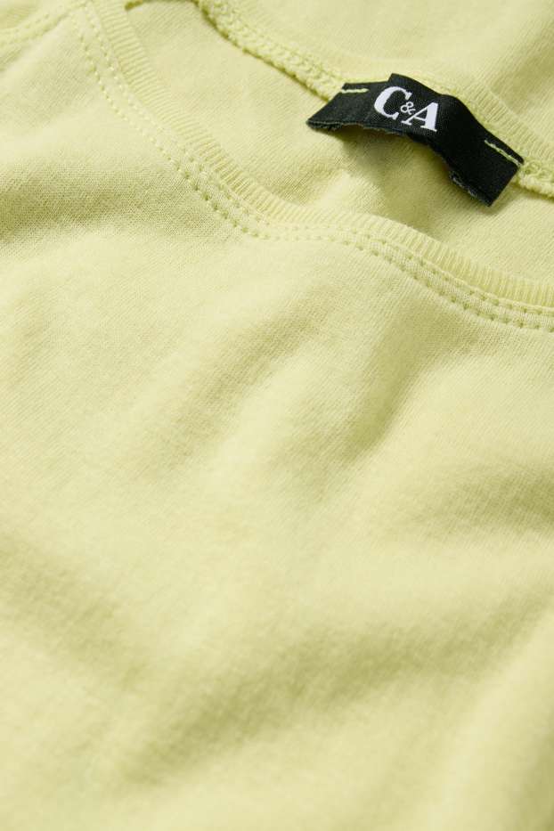 Dames - Basic T-shirt - regular fit - lichtgroen