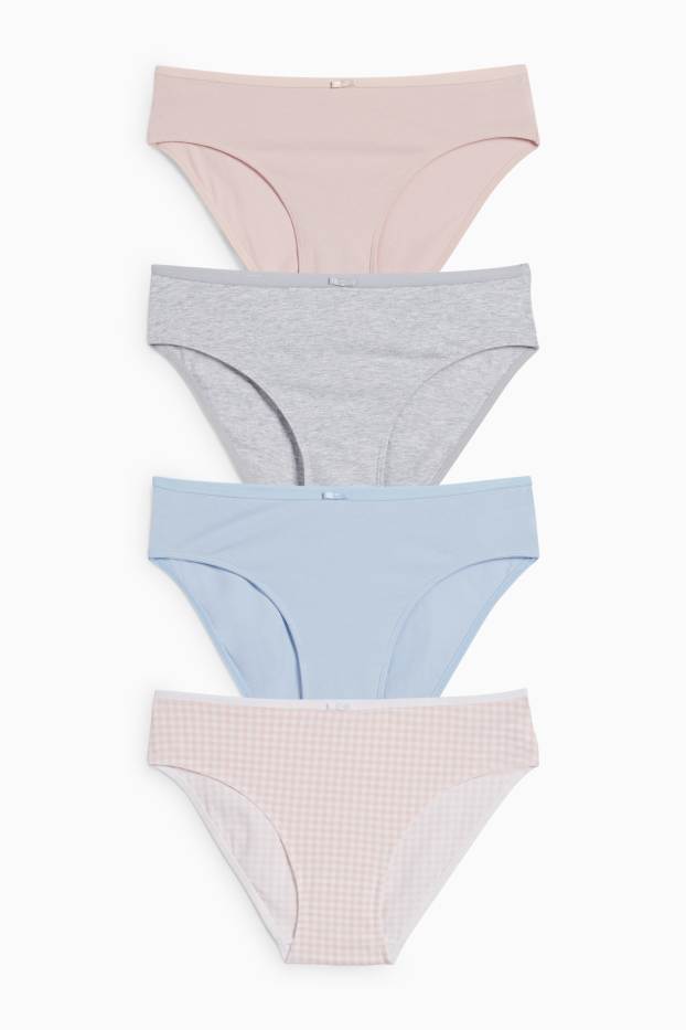 Damen - Multipack 4er - Slip - rosa