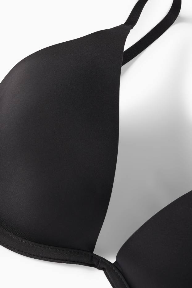 Women - Underwire bra - PLUNGE - padded - black