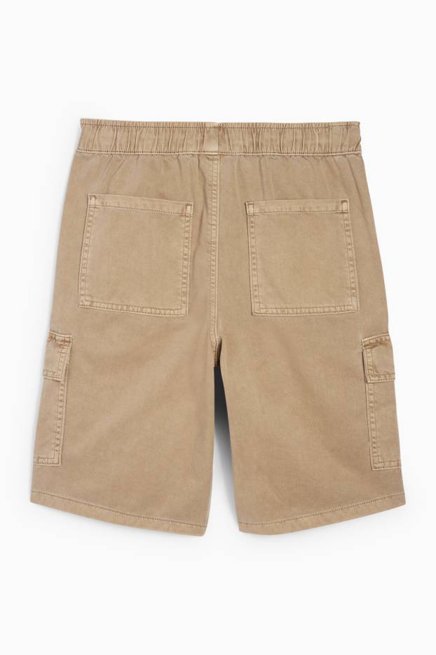 Enfants garçons - Short cargo - beige
