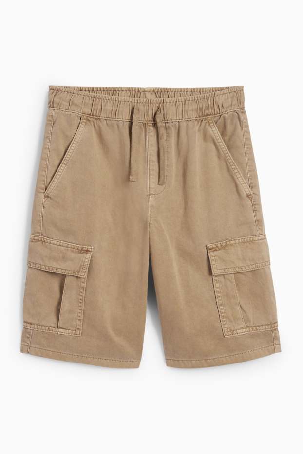 Enfants garçons - Short cargo - beige