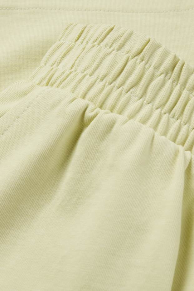 Femmes - Short basique en molleton - vert clair