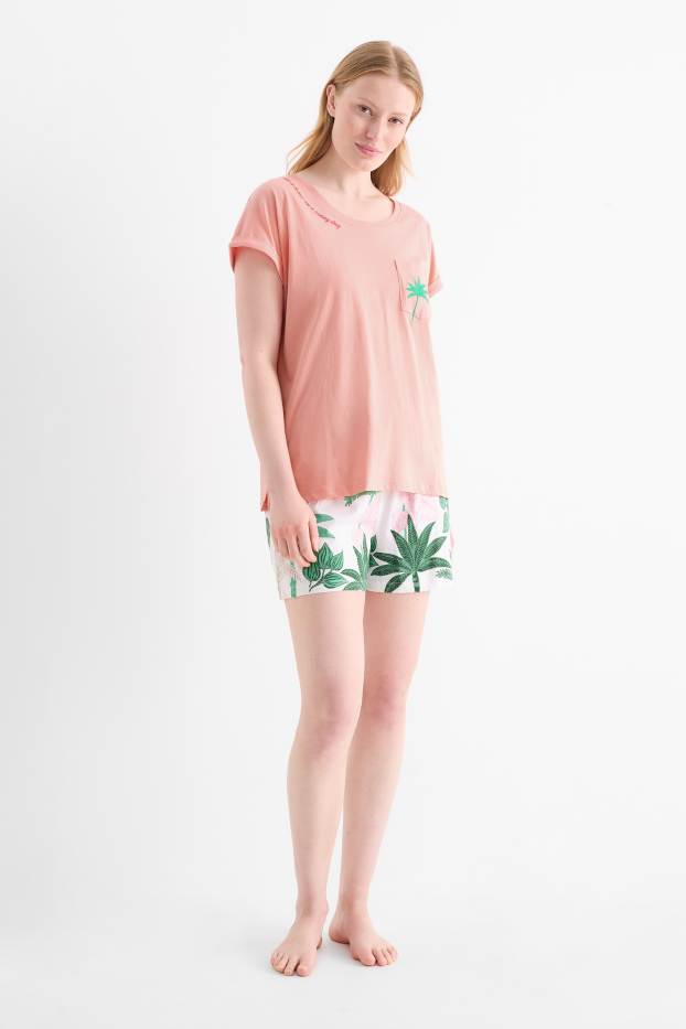 Femmes - Pyjashort - rose