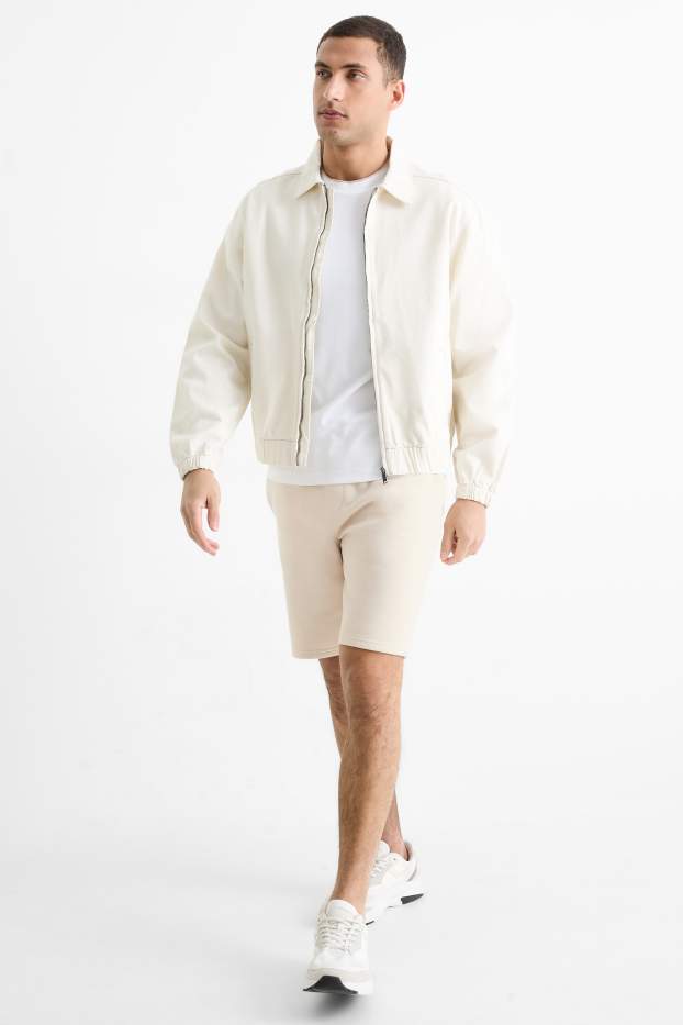 Home - Pantalons curts de xandall - beix clar