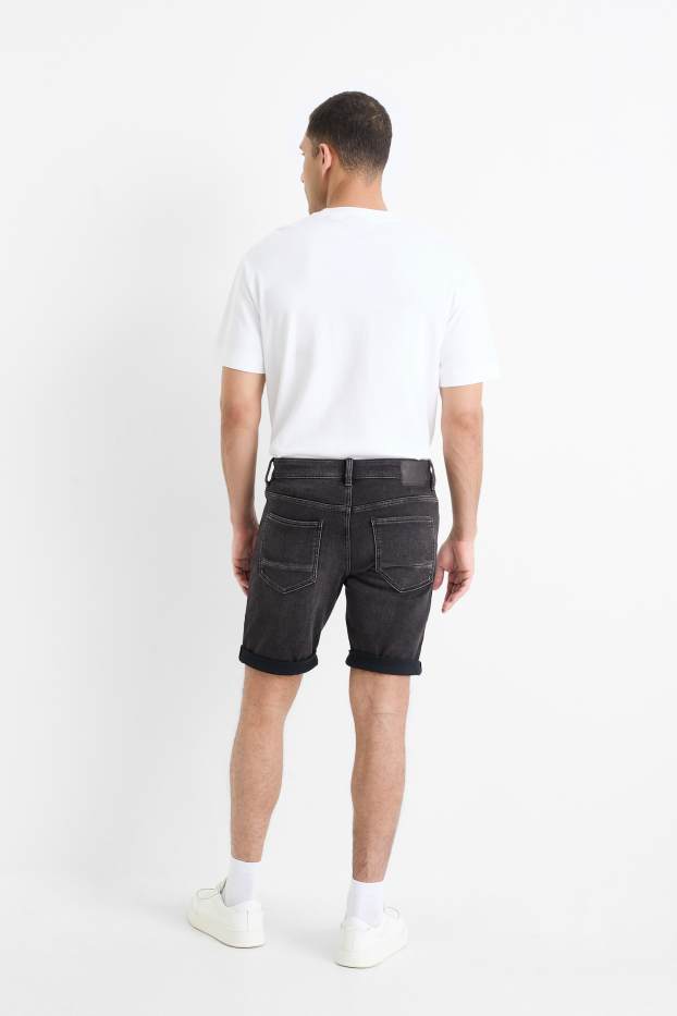 Hommes - Short en jean - Flex jog denim - LYCRA® - jean gris foncé