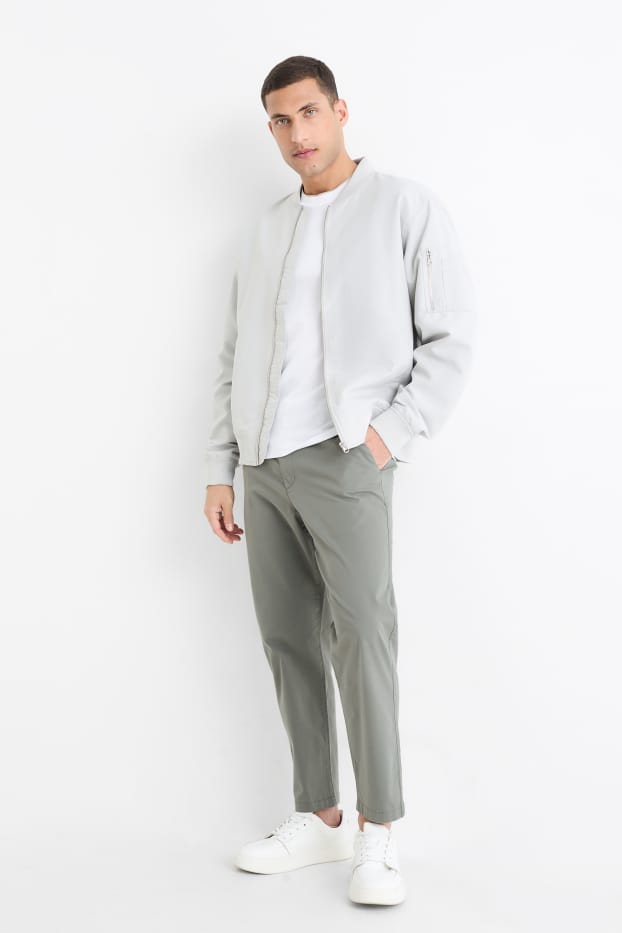 Hommes - Chino - tapered fit - taupe