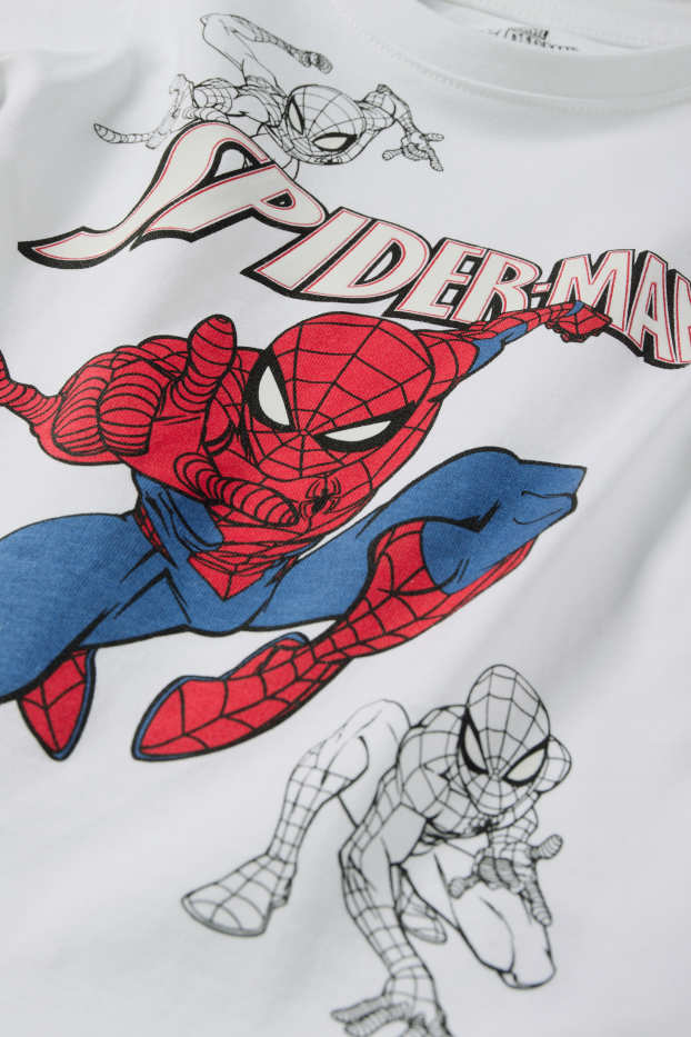 Děti - chlapci - Spider-Man - tričko s krátkým rukávem - bílá