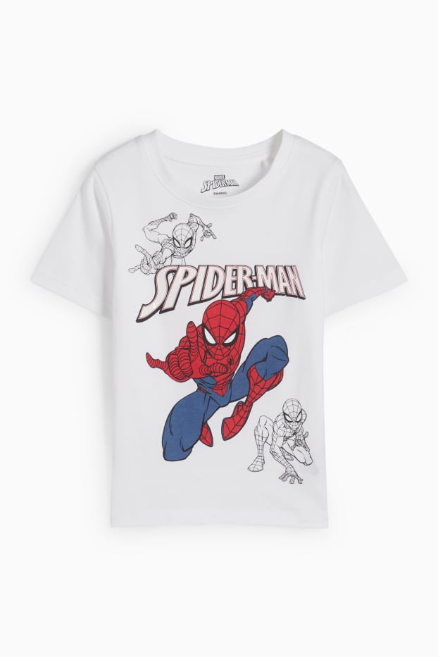 Děti - chlapci - Spider-Man - tričko s krátkým rukávem - bílá
