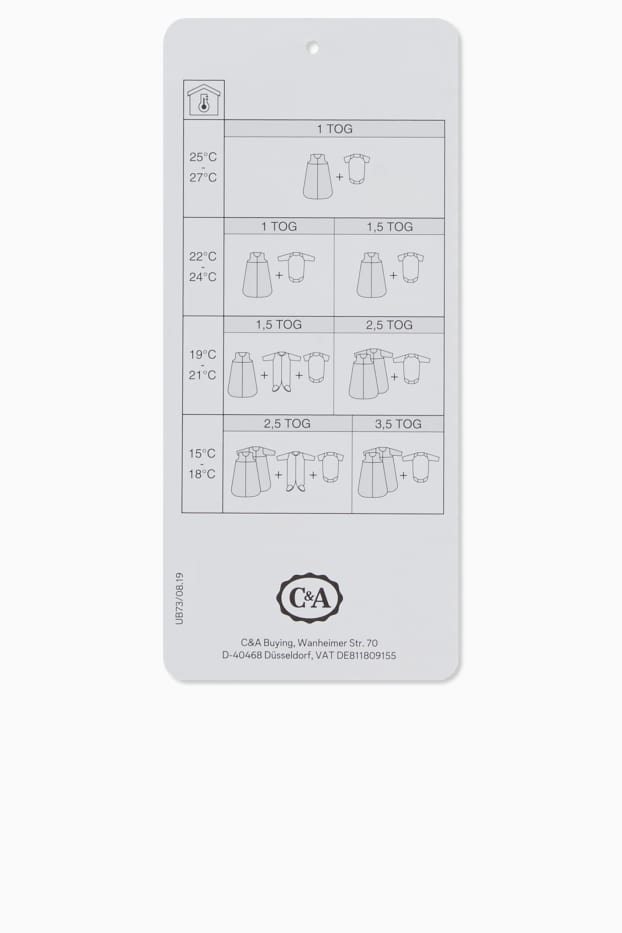 Unisex - Teddybeer - babyslaapzak - 0 tot 4 maanden - crème wit