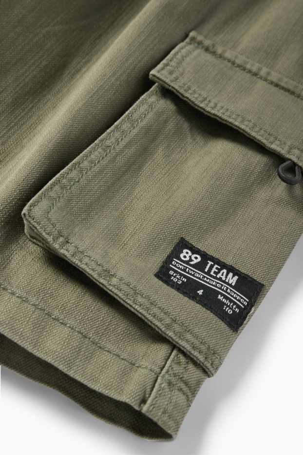 Kinderen: jongens - Cargoshorts - donkergroen