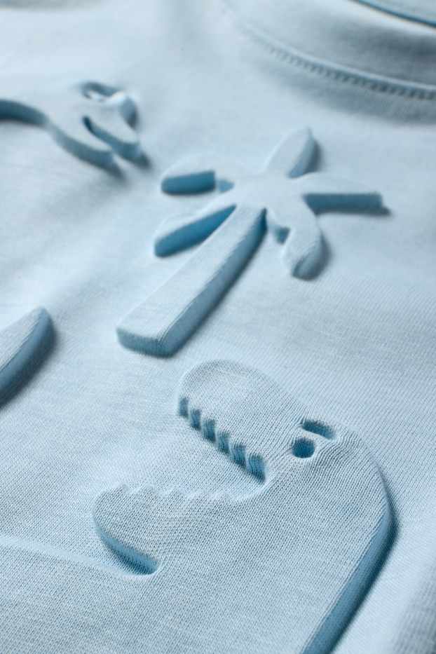 Copii - Băieți - Dinozauri - tricou cu mânecă scurtă - albastru deschis